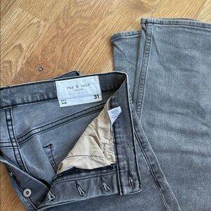 Rag & Bone Charcoal Denim Pants